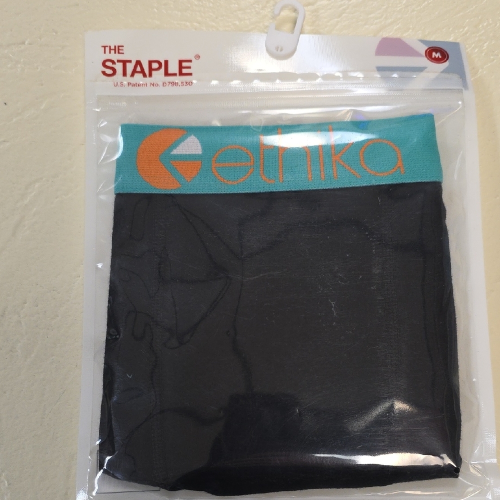 Ethika Teal and Black Staple Boxer Briefs